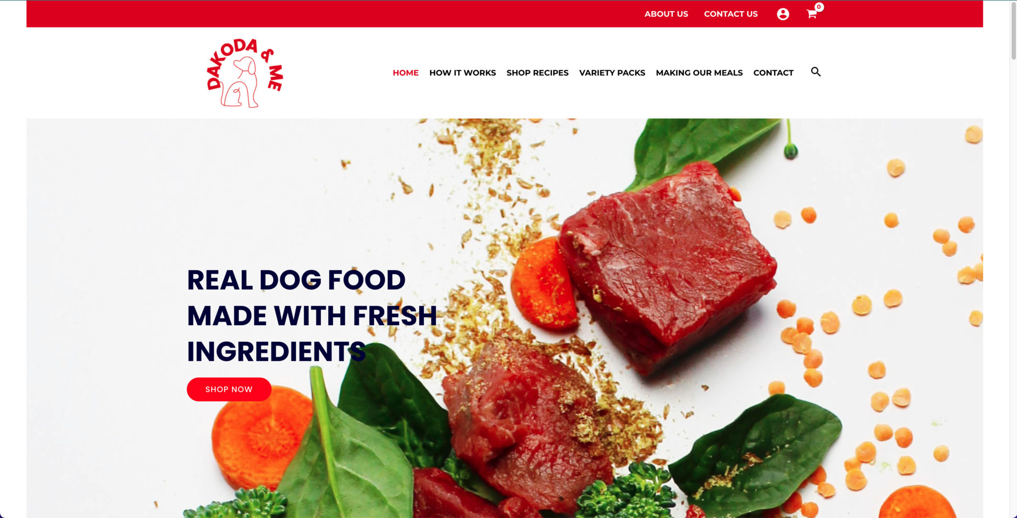 web-design-example-for-dog-food-company