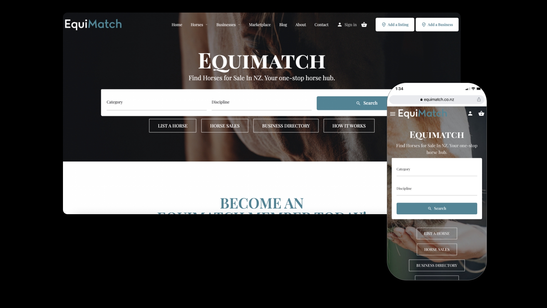 Equimatch Screenshot Template – 1 Chalk n Cheese Digital June 17, 2022